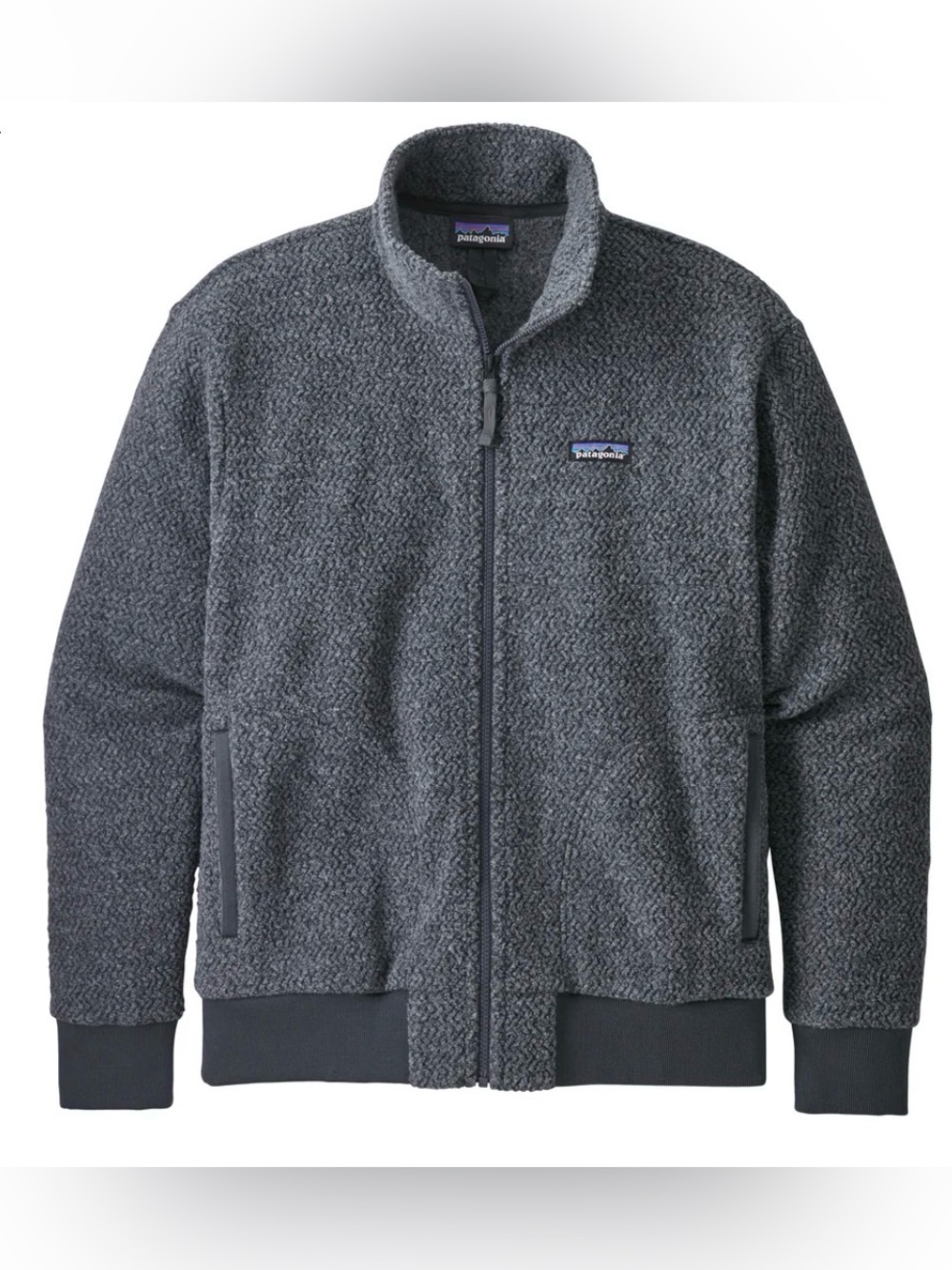 Patagonia Woolyester Fleece Jacket Gray Full Zip Wool Blend Outdoor Men’s L
